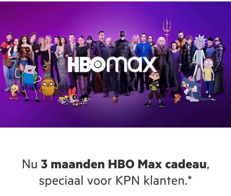 3 maanden gratis HBO Max bij KPN