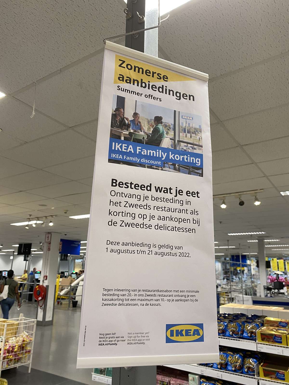 Sympton zak Politiek €10,- IKEA food market tegoed bij besteding van €20,- in het restaurant -  Pepper.com