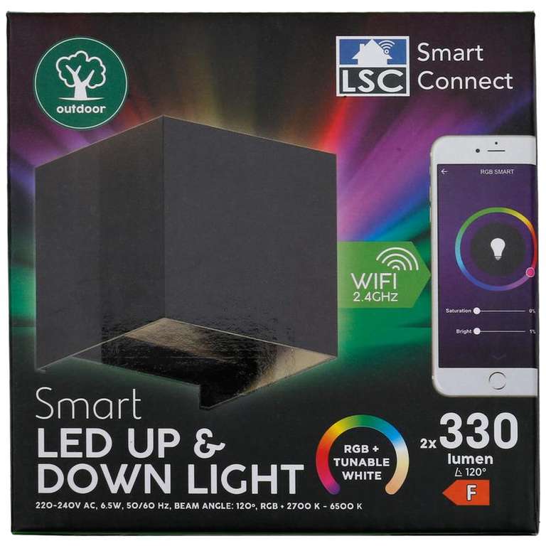 LSC Smart Outdoor wandlamp 6,5 watt 330 lumen per fitting