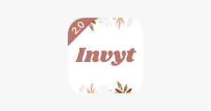 Gratis lifetime iOS app Invitation Maker Invyte (kaarten maken).
