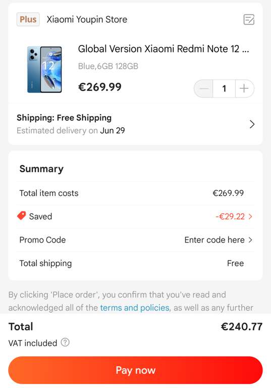 Xiaomi redmi note 12 pro 5g (laagste prijs)