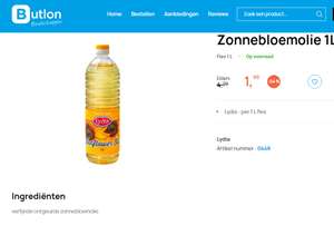 Butlon | Zonnebloemolie 1 Liter €1,99