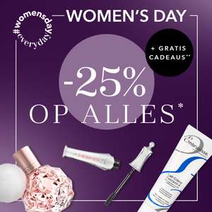 Women's Day: 25% korting