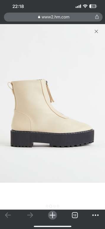 Chunky boots met ritssluiting h&m sale