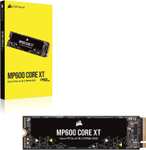 Corsair MP600 CORE XT 2TB SSD (Zwart, PCIe Gen 4.0 x4, NVMe 1.4, M.2 2280, 3D QLC NAND)