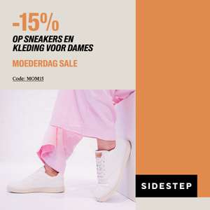 15% korting op dames sneakers & kleding @ Sidestep