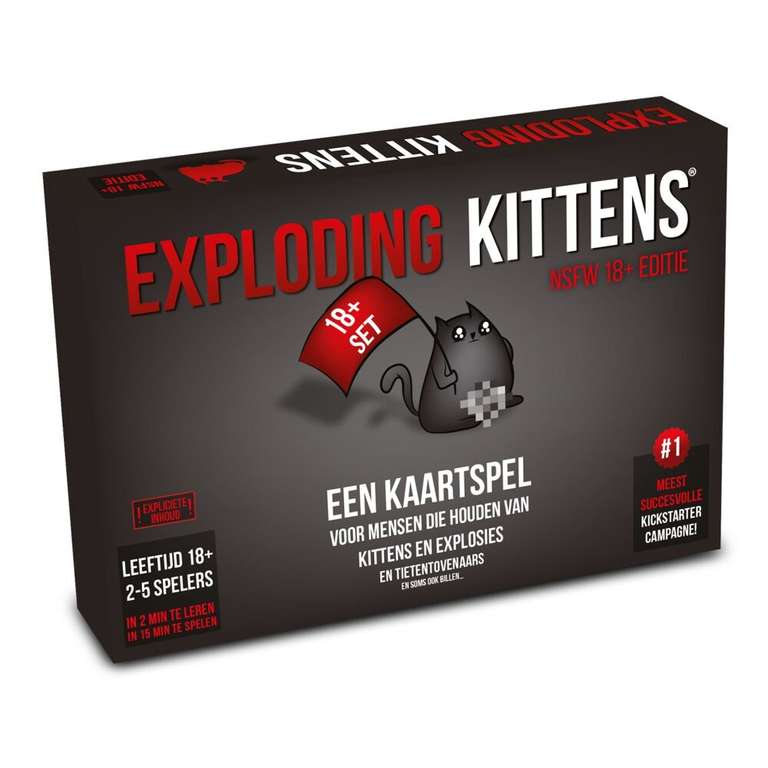 Gratis Exploding Kittens kaartspel (7+ twee spelers editie) bij aankoop van één van de geselecteerde Unbox Now spellen
