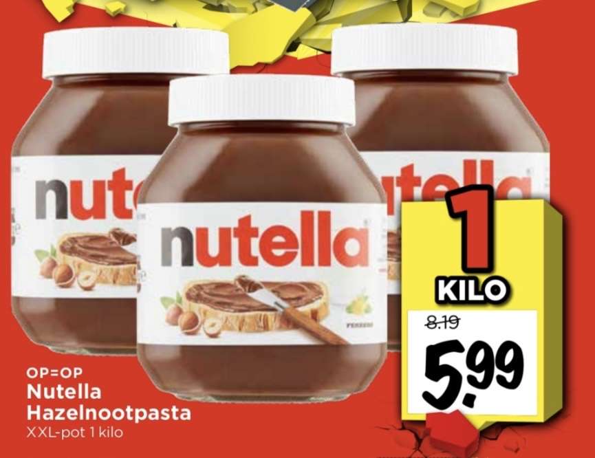 Nutella XXL 1KG pot (Vomar) | Billiger Montag