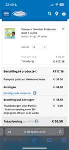 Aanbieding fout, alle Pampers 2+2