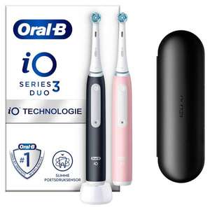 Duopack Oral-B iO3 (zwart/roze) + 2 extra opzetborstels