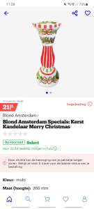 Blond amsterdam kandelaar kerst