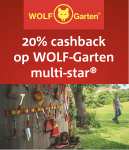 20% cashback op Wolf Garten producten