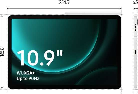 Samsung Galaxy Tab S9 FE - WiFi - 128GB - Gray (externe verkoper NBB.com)
