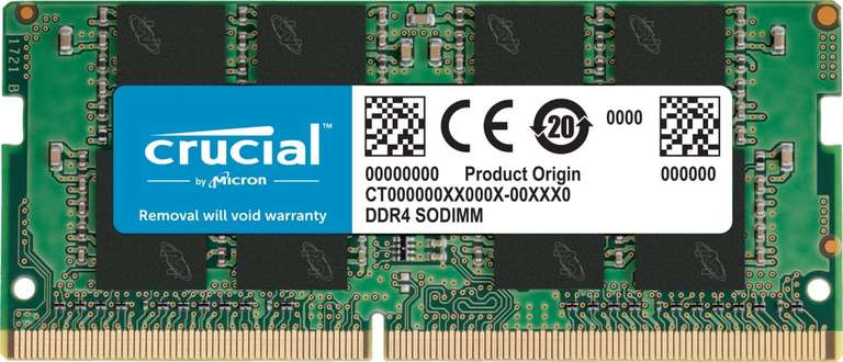 Crucial DDR4 SODIMM 16GB(1x16GB) 3200MHz CL22 voor Laptop