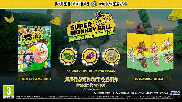 Super Monkey Ball Banana Mania - Launch/Anniversary Edition voor Xbox One/Series X