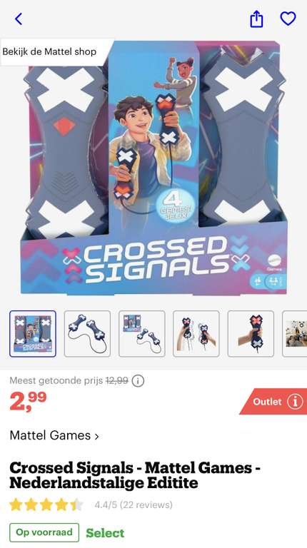 [bol.com] Crossed Signals - Mattel Games - Nederlandstalige Editite €2,99