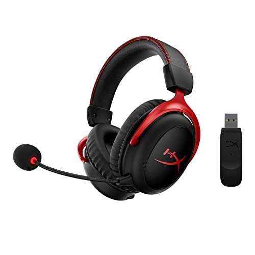 [Warehouse, Als nieuw] HYPERX Cloud II Draadloze Gaming Headset - Zwart/Rood