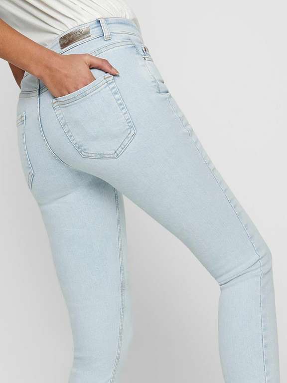 Only skinny jeans diverse maten licht blauw 70% korting