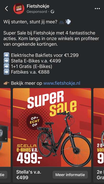 1+1 gratis op e-bikes. Fatbikes (€888) en meer! ( Haarlem, Hoofddorp, Amersfoort, Amsterdam of Beverwijk)