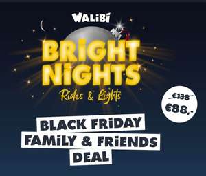 4 Personen naar Walibi Bright Nights voor 88 Euro