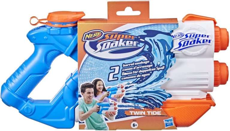 Nerf Super Soaker Twin Tide Waterpistool voor €10,99 @ Amazon NL / Bol.com