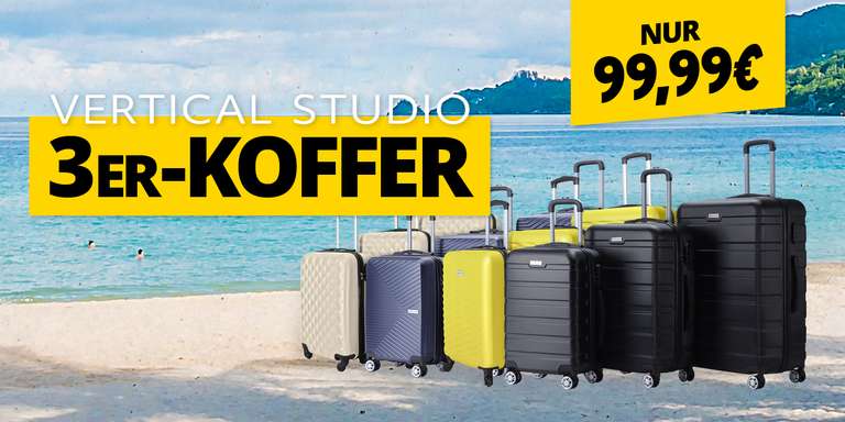 Vertical Studio 3-delige koffersets voor €99,95 @ Sport-Korting