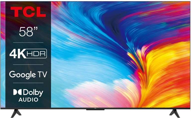 TCL 58P635 Ultra HD 4K HDR Google TV (2023) 58"