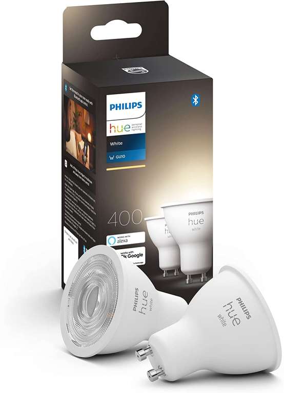 Philips Hue Spot 2-Pack - Warm White GU10