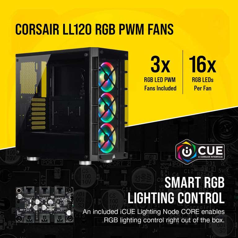 Corsair iCUE 465X RGB Smart Case Zwart