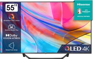 Hisense 55A72KQ 55" 4K QLED TV (2023) voor €396 @Expert