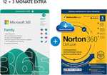 15 maanden Microsoft 365 family + Norton 360 deluxe bij NoteBooksBilliger