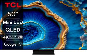 TCL Mini LED 50C803 Smart tv (50", 4K, HDR, 100Hz, VRR) voor €639 @ Art & Craft