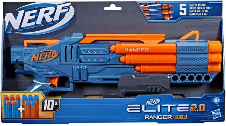 Nerf Elite 2.0 Ranger PD-5-blaster met 10 Nerf Elite-darts €16,88 @ Amazon