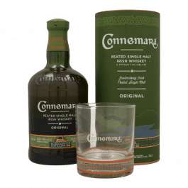 Connemara Peated Single Malt 70cl + Glas