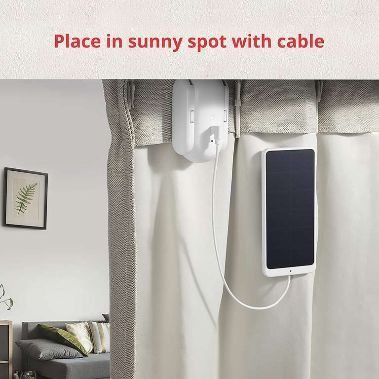 SwitchBot | Solar Panel Charger for SwitchBot Curtain (White) bij bestellen 2 stuks @amazon.nl