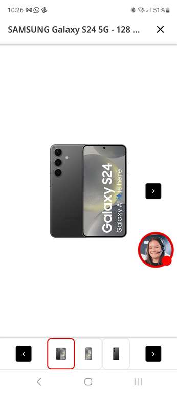 Samsung S24 128 gb (met promo Galaxy Tab A9 plus) (bij jaarcontract Odido)