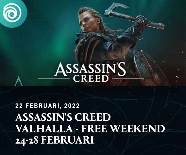 Assassin's Creed Valhalla [Free weekend] vanaf donderdag 24 tot maandag 28 februari 2022 (Ook op Stadia Pro)