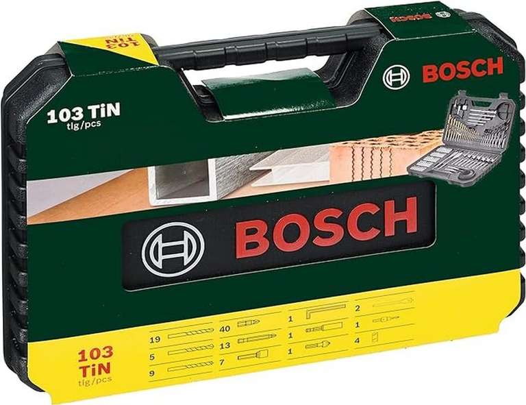 Bosch 103-delige TiN-gecoate boor- en schroefbitset