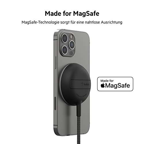 Draagbaar draadloos laadstation met 15W MagSafe – 2m (Zwart) voor iPhone 12/13