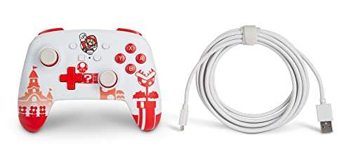 PowerA Enhanced Wired Controller Rood/Wit voor Nintendo Switch