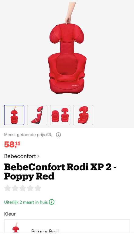 De Bébé Confort Rodi XP / Maxi cosi rodi / Poppy Red