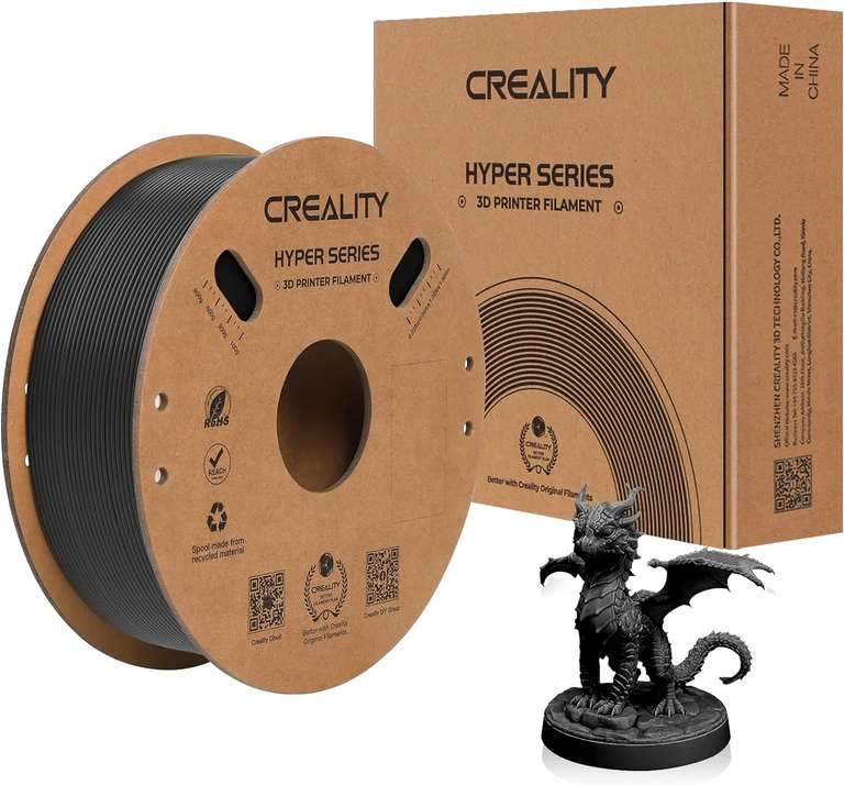 4kg Creality Hyper ABS Filament voor 3D printer (diverse kleuren) voor €53 @ Geekbuying