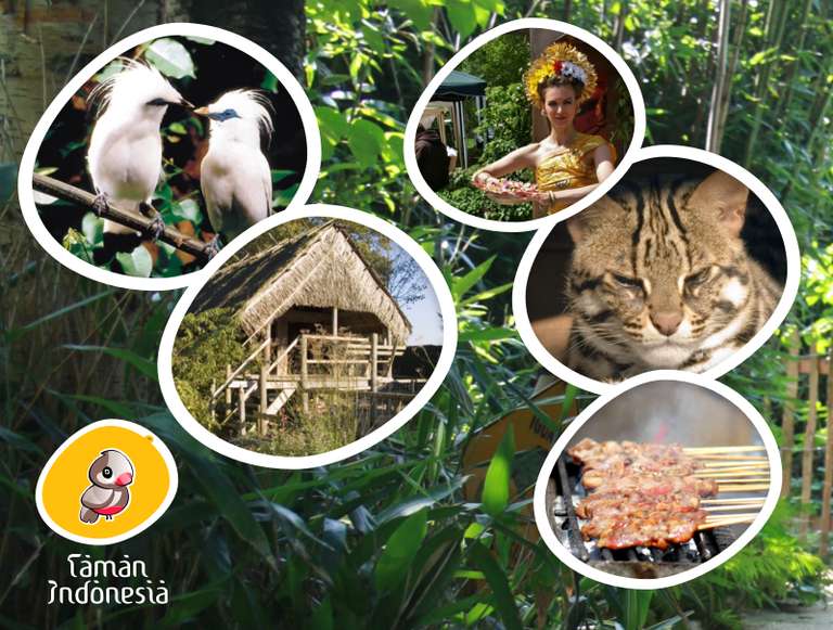 Entree voor dierenpark Taman Indonesia in ruil voor vers eten