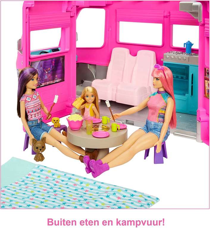 Barbie 3-in- 1 DroomCamper (vernieuwde versie) voor €47,39 @ Amazon.nl/bol.com