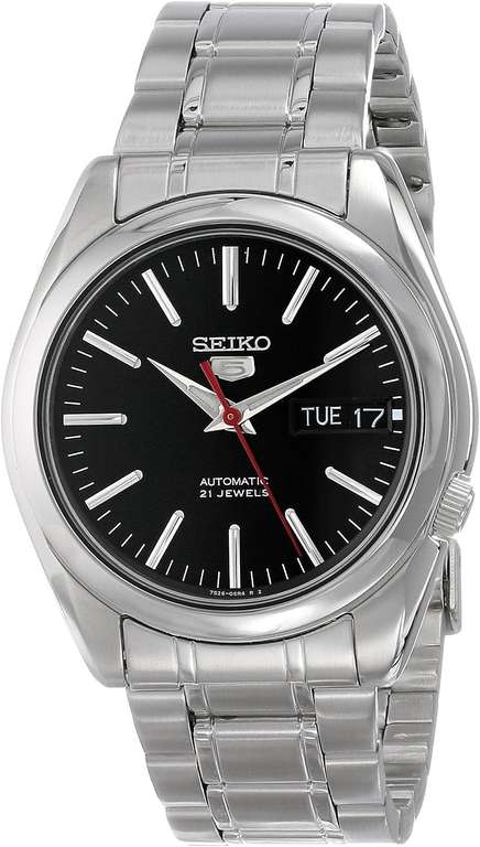 Seiko SNKL45K1 Herenhorloge, automatisch, met roestvrijstalen armband