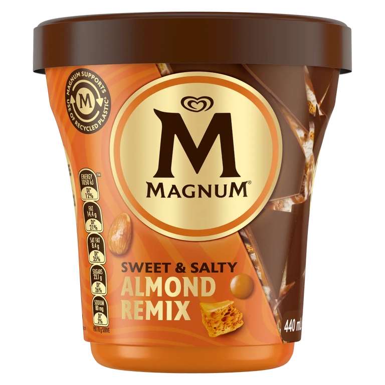 [Lokaal, mogelijk landelijk] Magnum Sweet & Salty Almond Remix Pint voor €1,99 @Plus Holts Naarden