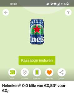 Gratis blikje Heineken 0.0 via Scoupy