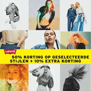 Levi's: alle sale -50% + 10% extra korting