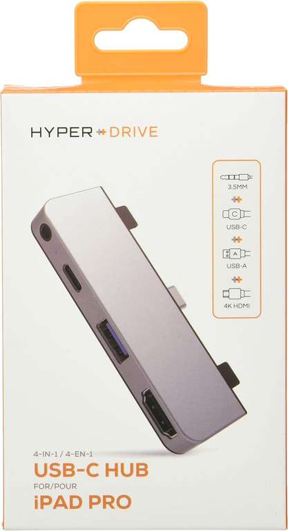 Hyper Drive HD 319E 4-in-1 USB-C Hub voor iPad Pro