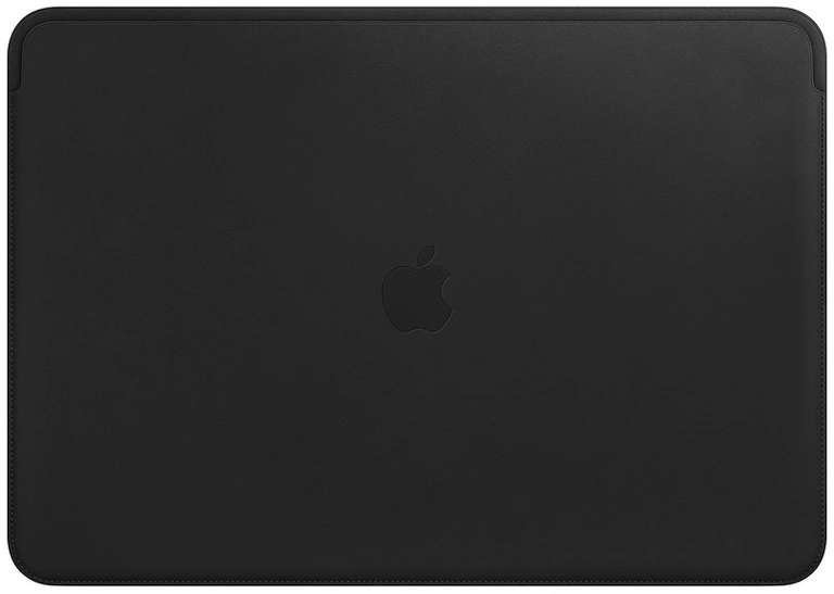 Apple Leather Sleeve (MTEJ2ZM/A) Zwart voor de MacBook 15''